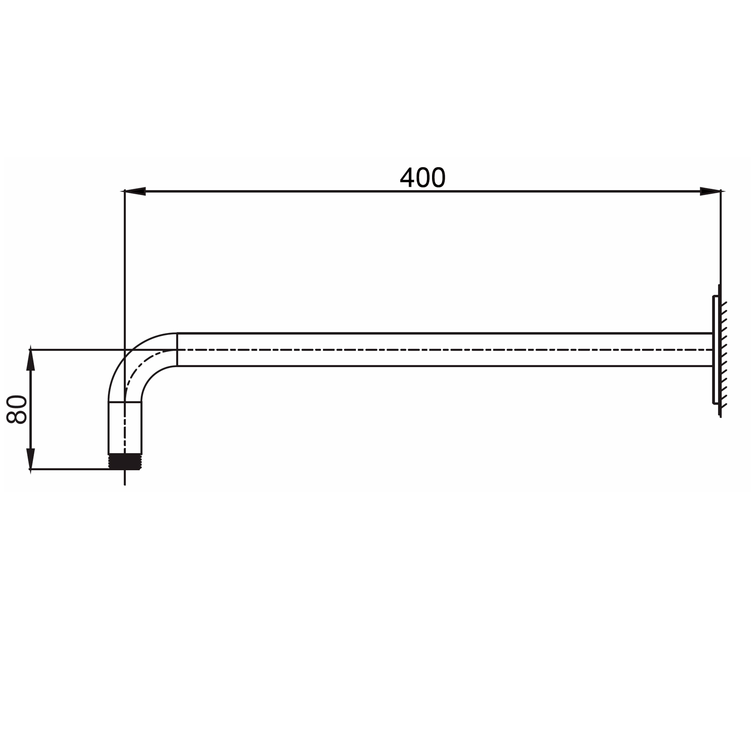 BRACCIO-DOCCIA-PARETE-LEVANTE-INOX BRACCIO-DOCCIA-PARETE-LEVANTE-INOX - immagine 3