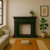 CORNICE CAMINO CALDERA NERO Ambientata 1 100x100