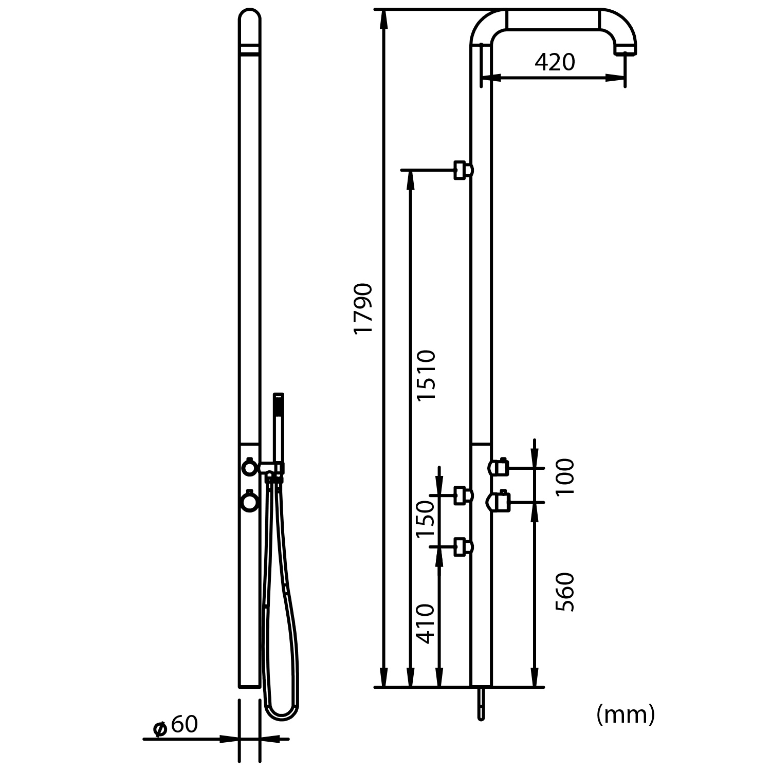 DOCCIA-CHIA-PARETE-INOX DOCCIA-CHIA-PARETE-INOX - immagine 4