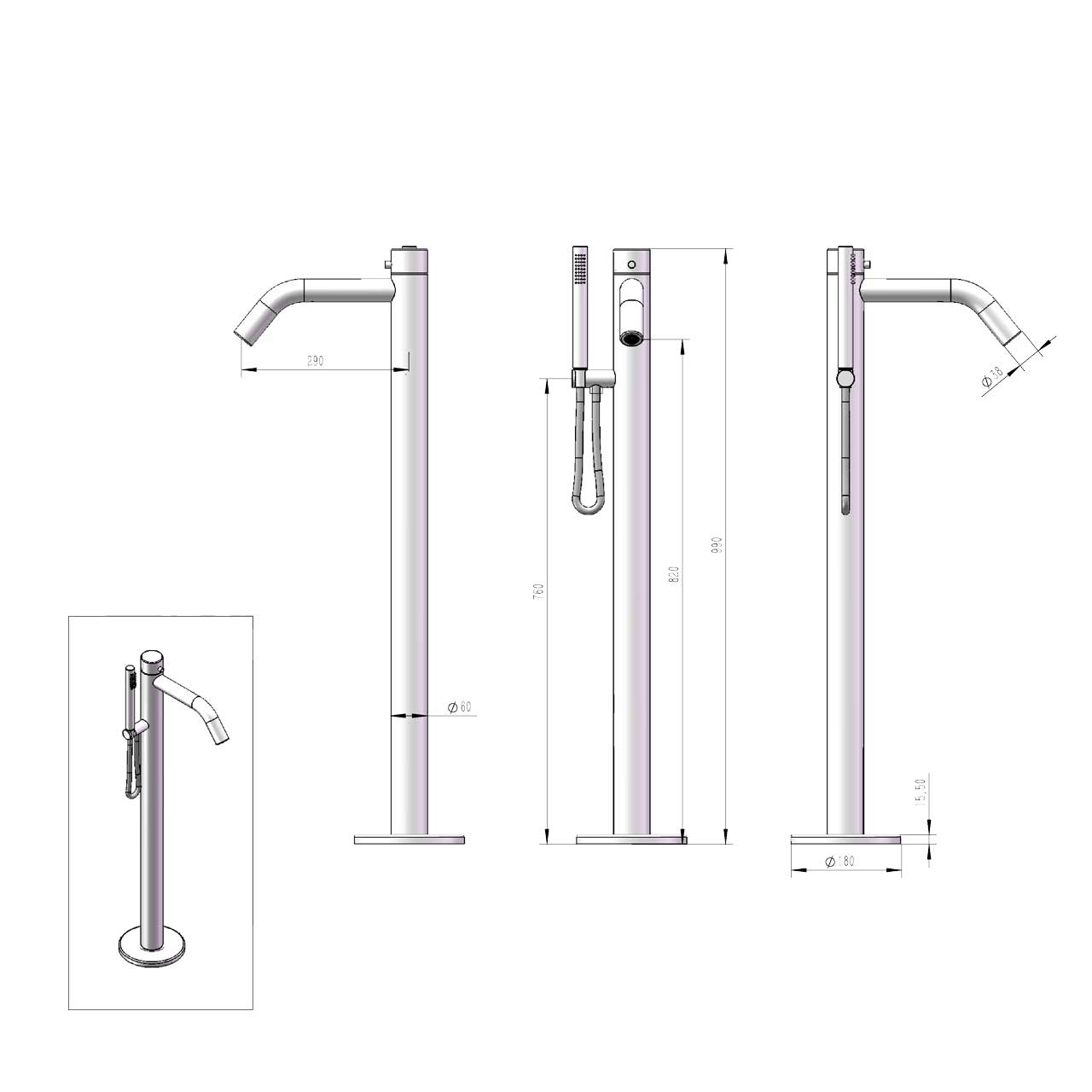 DOCCIA-ORISTANO-INOX DOCCIA-ORISTANO-INOX - immagine 11