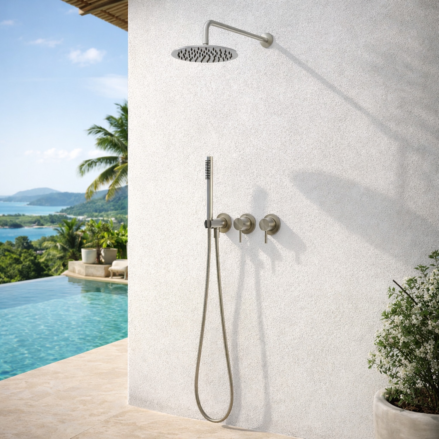 KIT-DOCCIA-PARETE-25-INOX-ambientata KIT-DOCCIA-PARETE-25-INOX