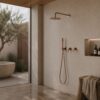 KIT DOCCIA PARETE ACQUA FREDDA 30 ORO ROSA Ambientata 1 100x100