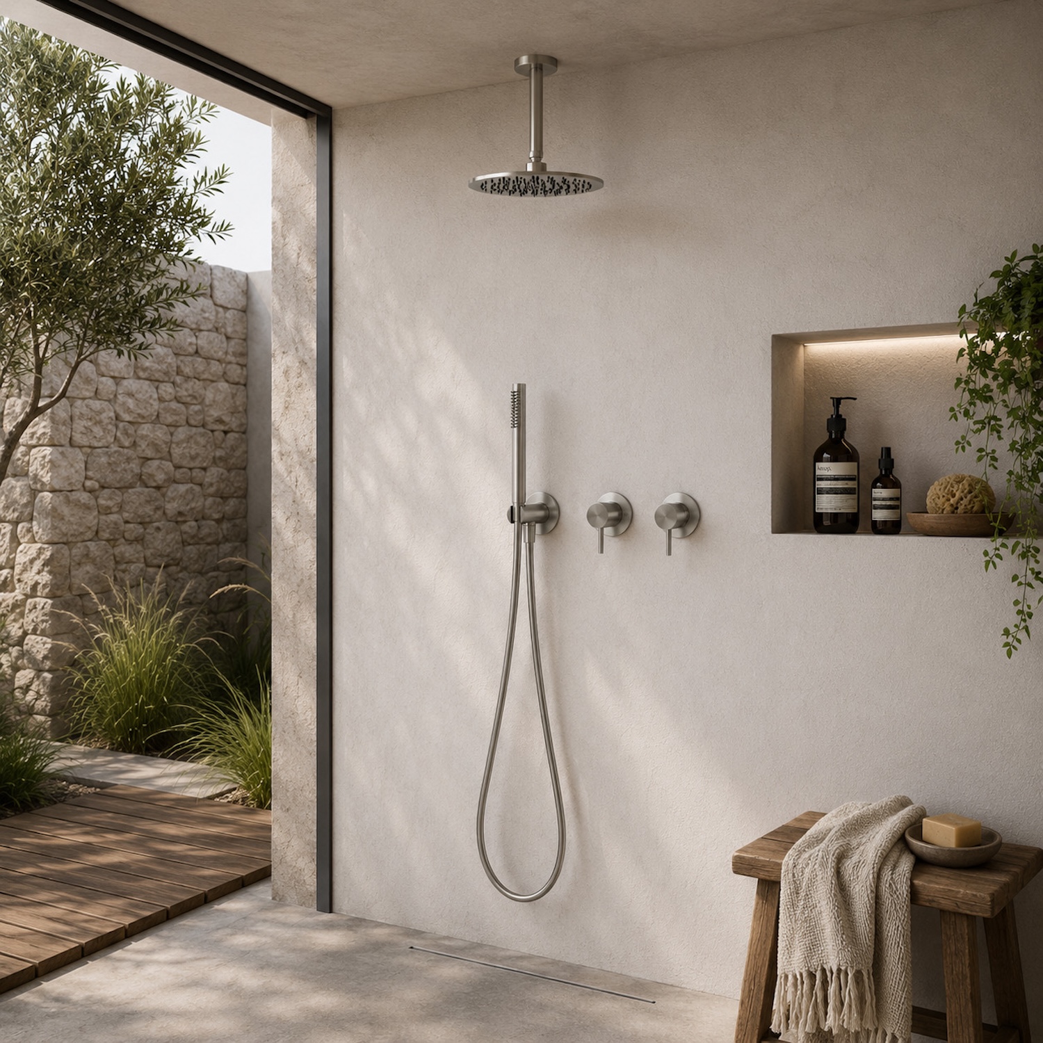 KIT-DOCCIA-SOFFITTO-ACQUA-FREDDA-CORTO-25-INOX-ambientata KIT-DOCCIA-SOFFITTO-ACQUA-FREDDA-CORTO-25-INOX