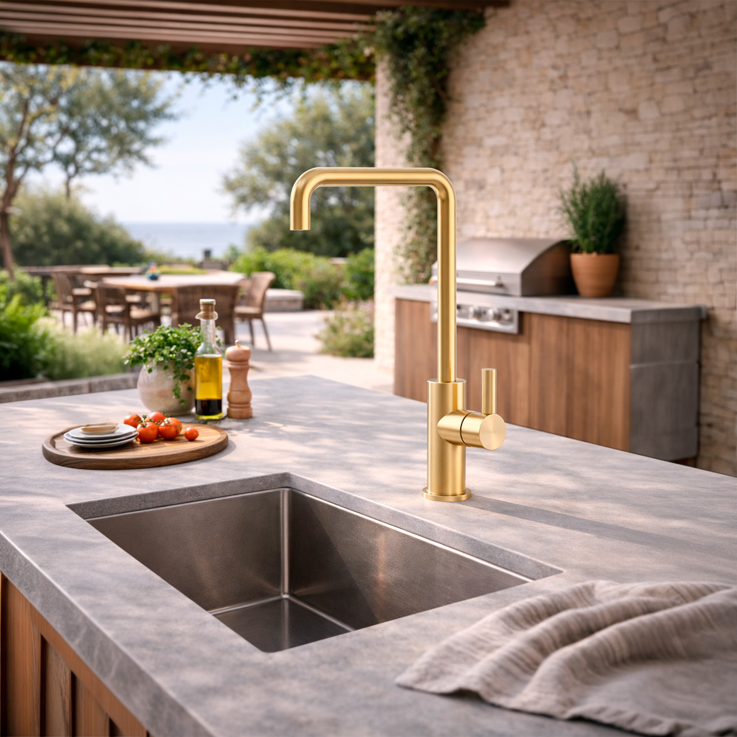 RUBINETTO-LAVELLO-LEVANTE-QUADRO-ORO-2 RUBINETTO-LAVELLO-LEVANTE-QUADRO-ORO - immagine 3
